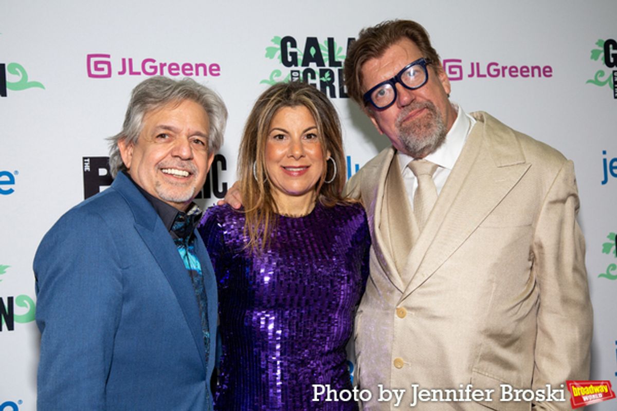 Luis Miranda, Arielle Tepper, Oskar Eustis at 