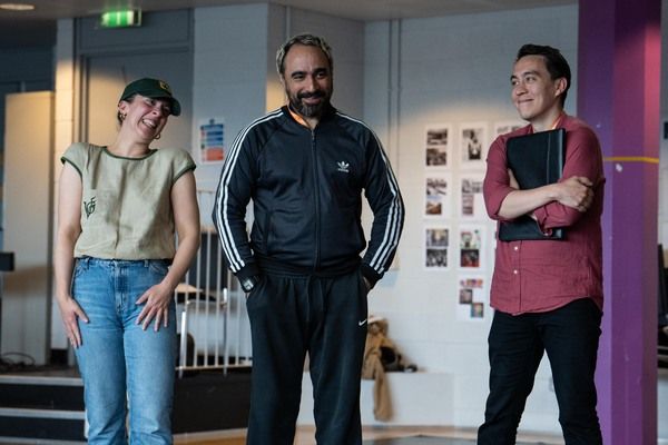 Natalie Casey (Mel), Guy Rhys (Omar) and Leo Wan (Xander) Photo
