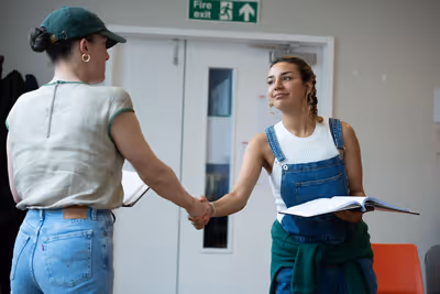 Natalie Casey (Mel) and Lucie Shorthouse (Zara)  Photo