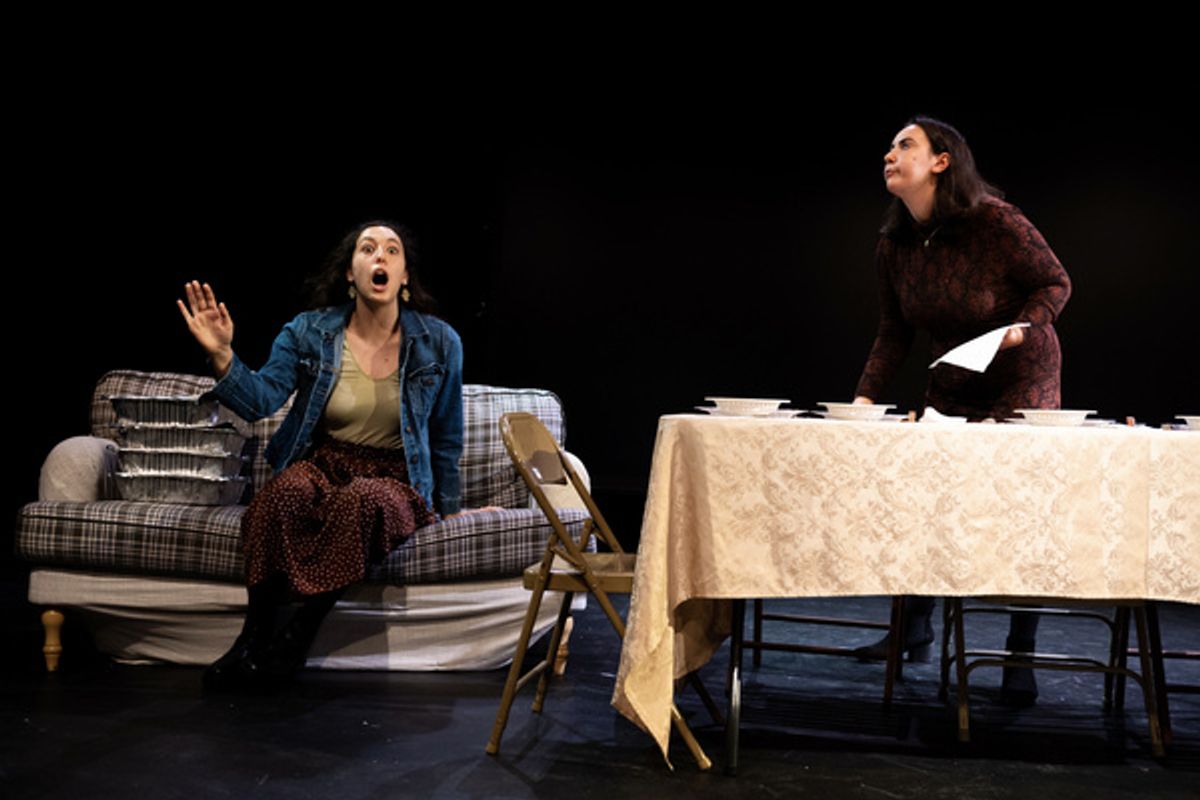Alice Zelenko and Sophie Krietzberg in These and Those at the New York Theater Festival. Photos: Jake Capriotti. at Photos: First Look At THESE AND THOSE At The New York Theater Festival