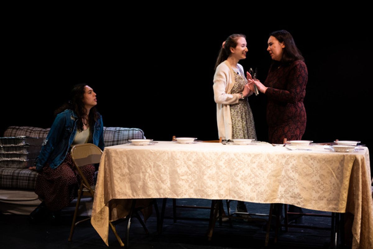Alice Zelenko, Dylan Seders Hoffman, and Sophie Krietzberg in These and Those at the New York Theater Festival. Photos: Jake Capriotti. at 