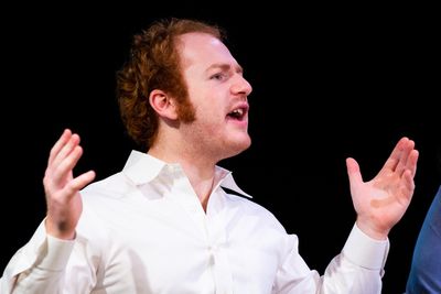 Ben Natan in These and Those at the New York Theater Festival. Photos: Jake Capriotti Photo