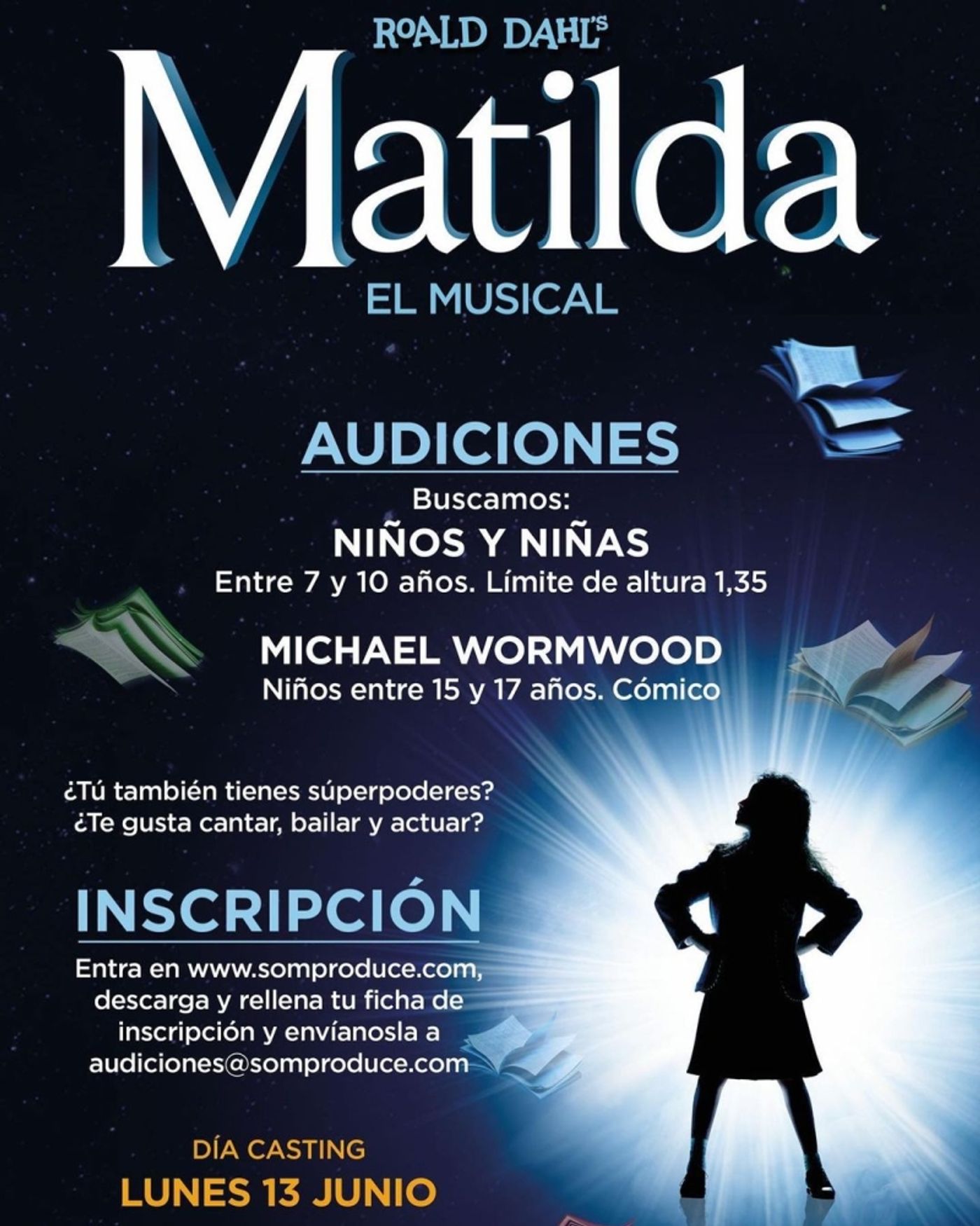 CASTING CALL: Se convocan audiciones para MATILDA  Image