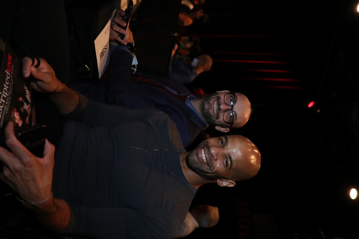 Fabrice Borg and Mitchell Wayne (Mitchell Wayne Productions). Photo by DwSnapshot Photography. at Photos: UNSCRIPTED Live With GRAMMY-Winning Legend Ruth Pointer Premieres At The Apollo Theater Soundstage