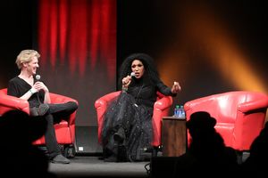 Christian John Wikane (producer/host) interviews Ruth Pointer of The Pointer Sisters. Photo