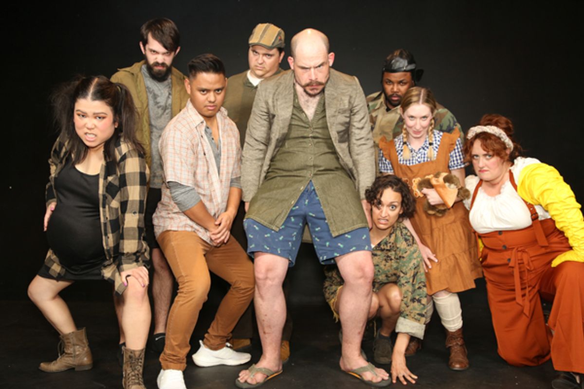 The company at Photos: First Look at URINETOWN at New Line Theatre