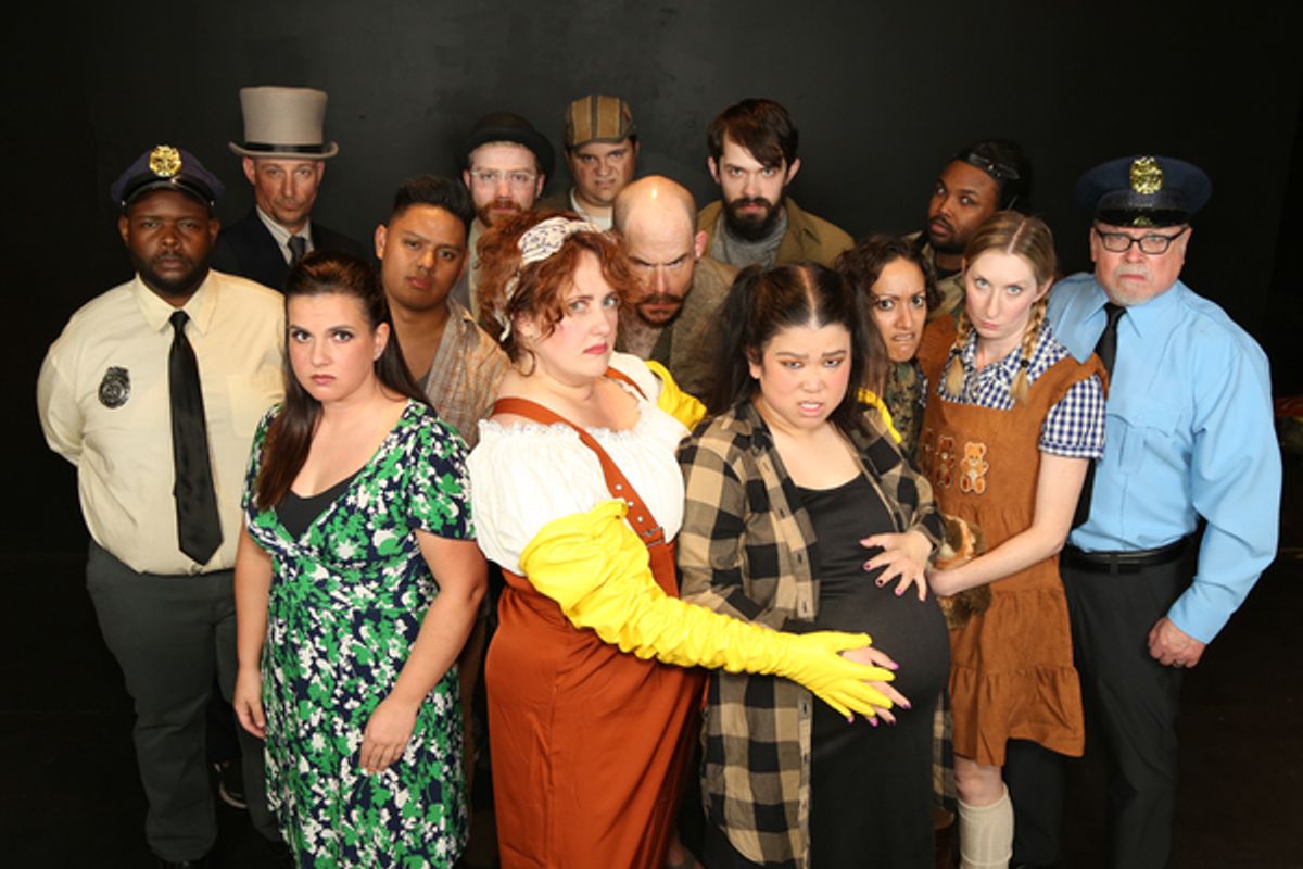 The company at Photos: First Look at URINETOWN at New Line Theatre