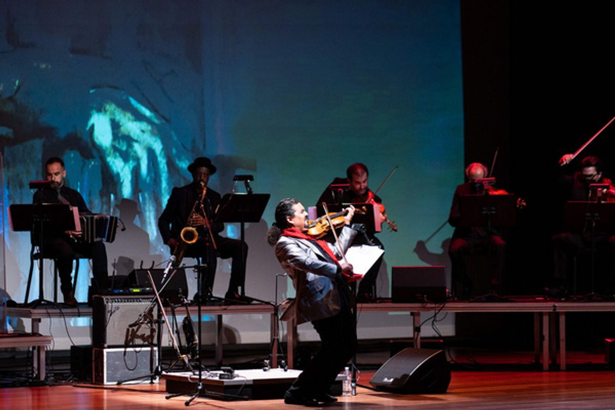Leonardo Suarez Paz''s PIAZZOLLA 100 rocked NYU Skirball with El Nuevo Tango (Leonardo Suarez Paz & Orchestra in Escualo;  photo credit:Becca Oviatt/BeccaVision) at 