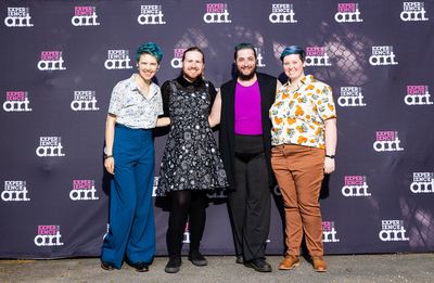 Crew members Christina Donovan, Jay Granniss, Errick Jersey, Beck O'Leary Photo