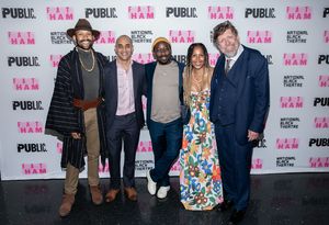 Executive Artistic Director of National Black Theatre Jonathan McCrory, Director Saheem Ali, Playwright James Ijames, Chief Executive Officer of National Black Theatre Sade Lythcott, and Public Theater Artistic Director Oskar Eustis a @ BroadwayWorld Executive Artistic Director of National Black Theatre Jonathan McCrory, Director Sahe Photo