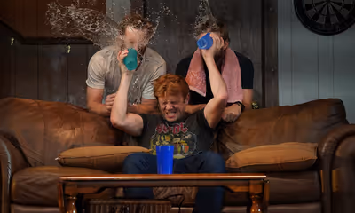 L-R: Denver Milord, Nick Westrate, and Bill Army in the comedy “Straight White Men® Photo