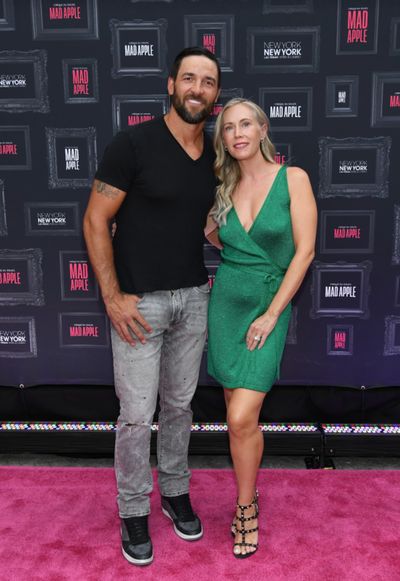 Vegas Golden Knights hockey player Deryk Engelland and Melissa Engelland  Photo