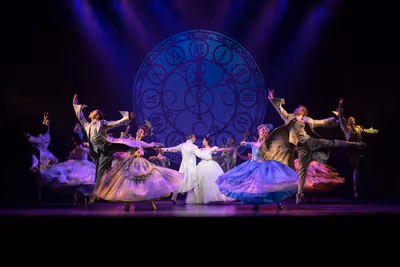 Ainsley Melham, Shubshri Kandiah and ensemble 
Photo by Jeff Busby Photo