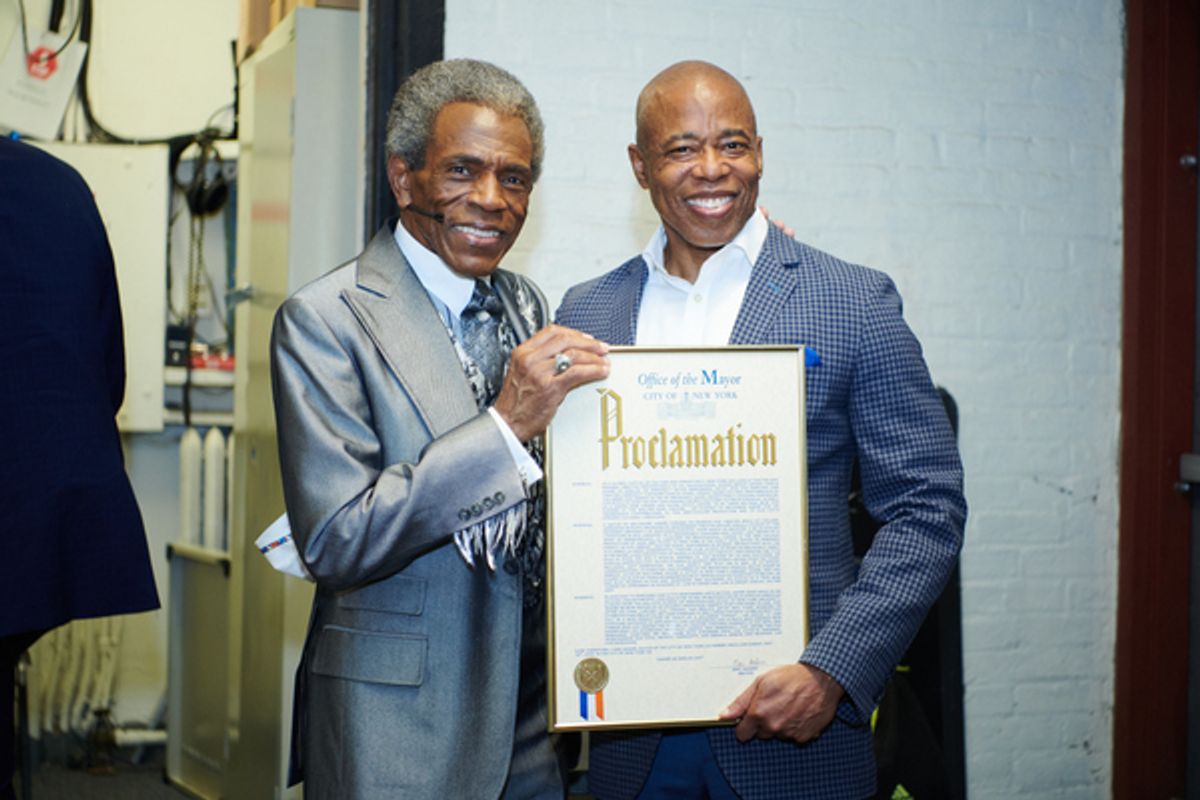 Andre De Shields, Mayor Eric Adams at 