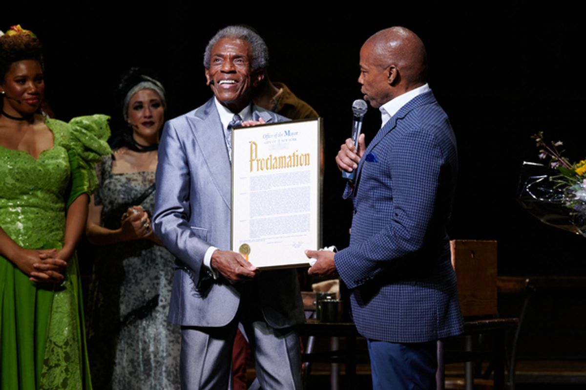 Andre De Shields, Mayor Eric Adams at 