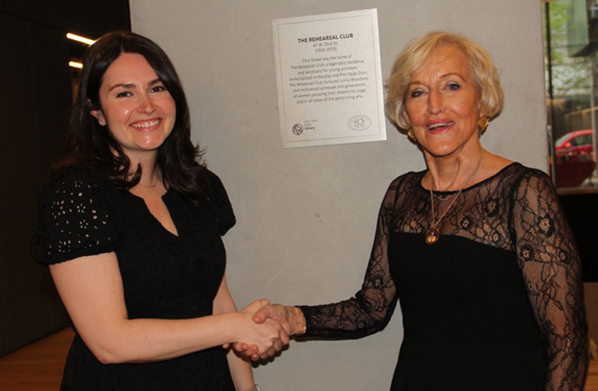 NYPL''s Taylor Dietz and TRC President Gale Patron at Photos: Blythe Danner Dedicates Plaque As The Rehearsal Club Celebrates May 2022 Events
