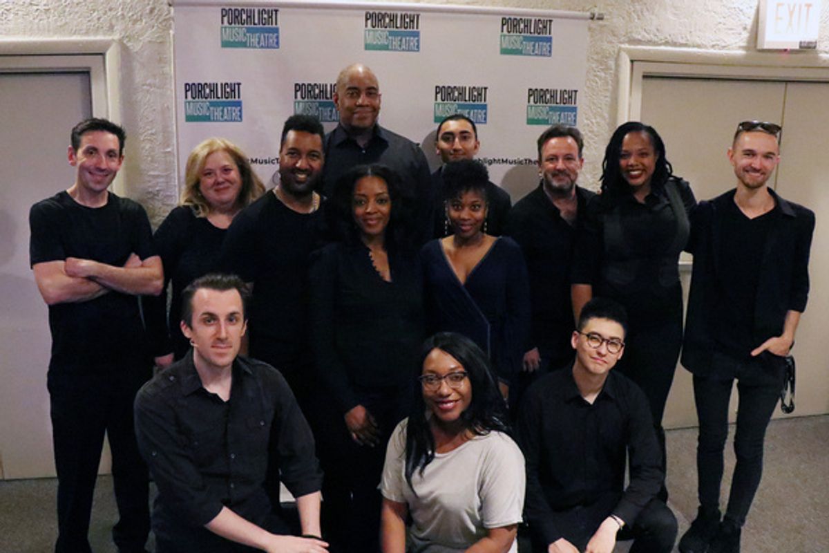 The CLEAR cast and band at Photos: Porchlight's Staged Reading Of Paul Oakley Stovall's CLEAR Celebrates Opening Night