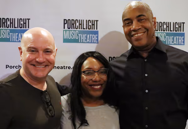 Porchlight Artistic Director Michael Weber, CLEAR director Reneisha J. Jenkins and pl Photo