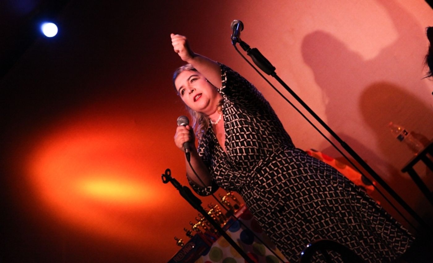 Review: Lena Moy-Borgen and Cheo Bourne's OFFICE PARTY at Don't Tell Mama Is Delicious Delectable Fun Review: Lena Moy-Borgen and Cheo Bourne's OFFICE PARTY at Don't Tell Mama Is Delicious Delectable Fun Image