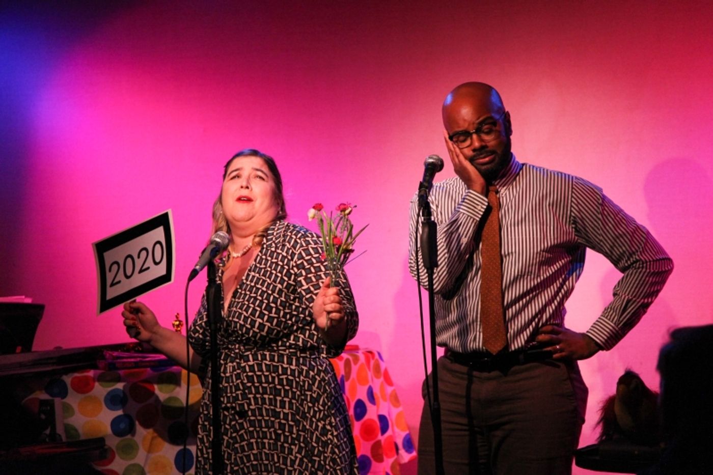 Review: Lena Moy-Borgen and Cheo Bourne's OFFICE PARTY at Don't Tell Mama Is Delicious Delectable Fun Review: Lena Moy-Borgen and Cheo Bourne's OFFICE PARTY at Don't Tell Mama Is Delicious Delectable Fun Image