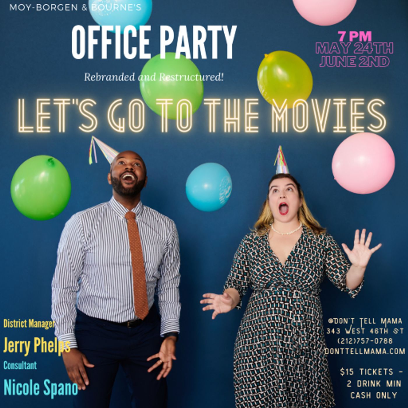 Review: Lena Moy-Borgen and Cheo Bourne's OFFICE PARTY at Don't Tell Mama Is Delicious Delectable Fun  Image