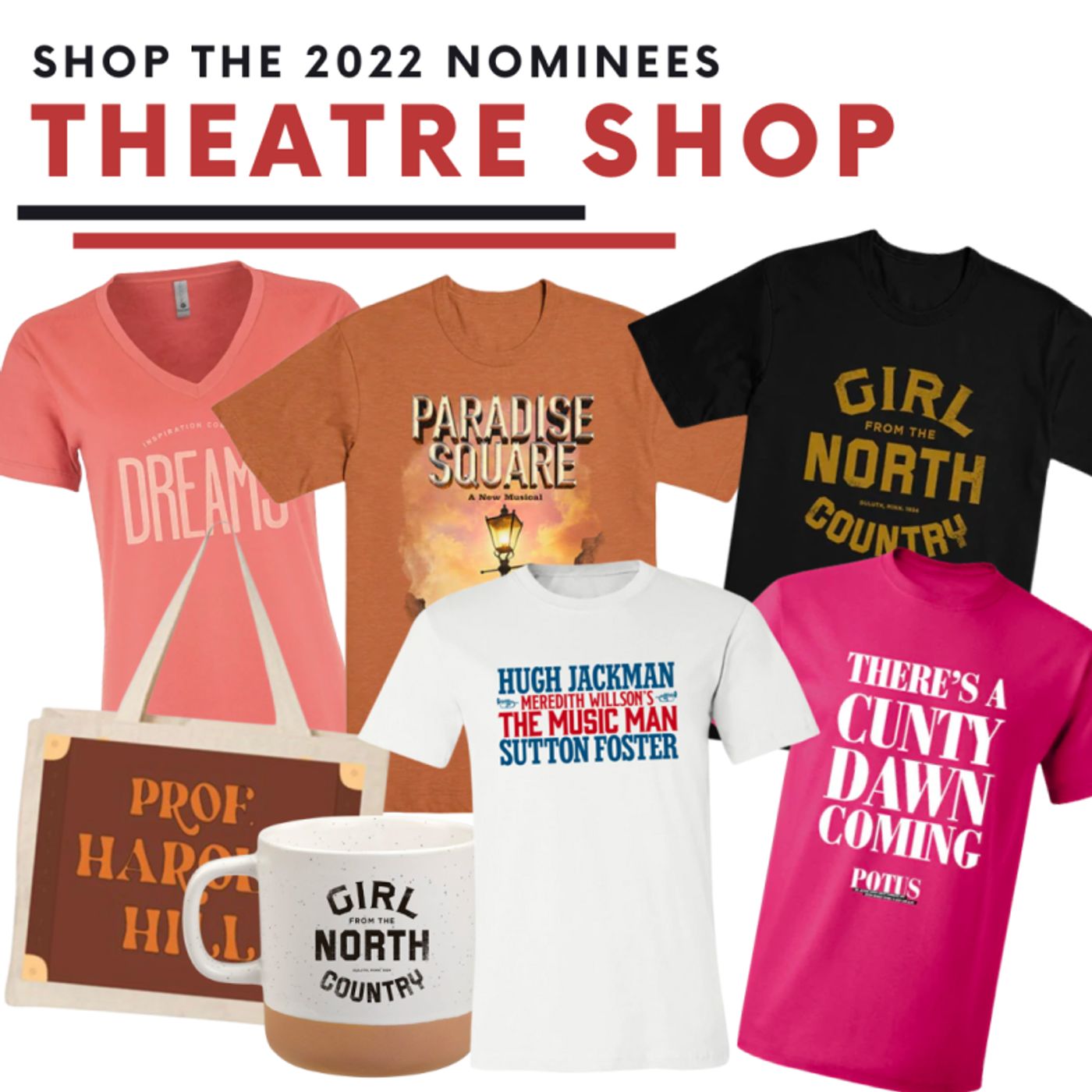Shop the 2022 Award Nominees on BroadwayWorld's Theatre Shop - THE MUSIC MAN, PARADISE SQUARE & More!  Image