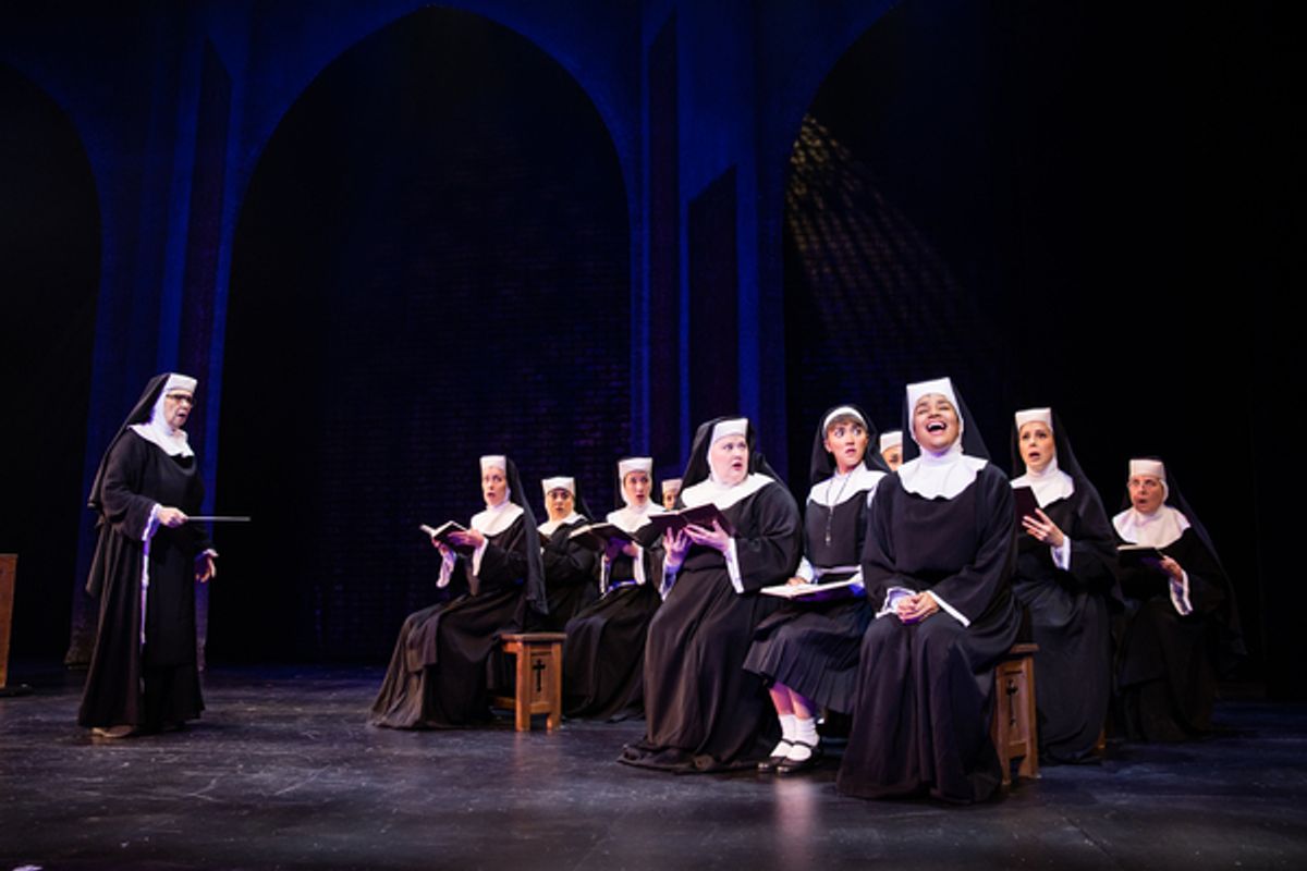 The cast at Photos & Video: First Look at SISTER ACT Starring Nicole Vanessa Ortiz & More at Paper Mill Playhouse