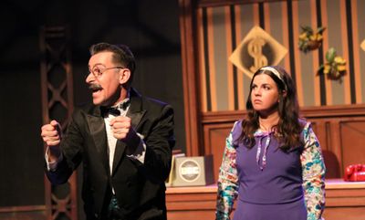Mr. Cladwell (Todd Schaefer) singing "Don't Be the Bunny" to his daughter Hope (Melis Photo