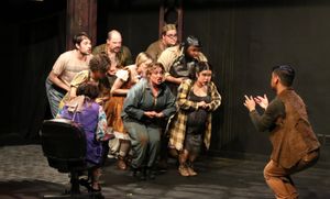 Bobby Strong (Kevin Corpuz, right) leads the Rebels in "Run Freedom Run," in New Line Photo