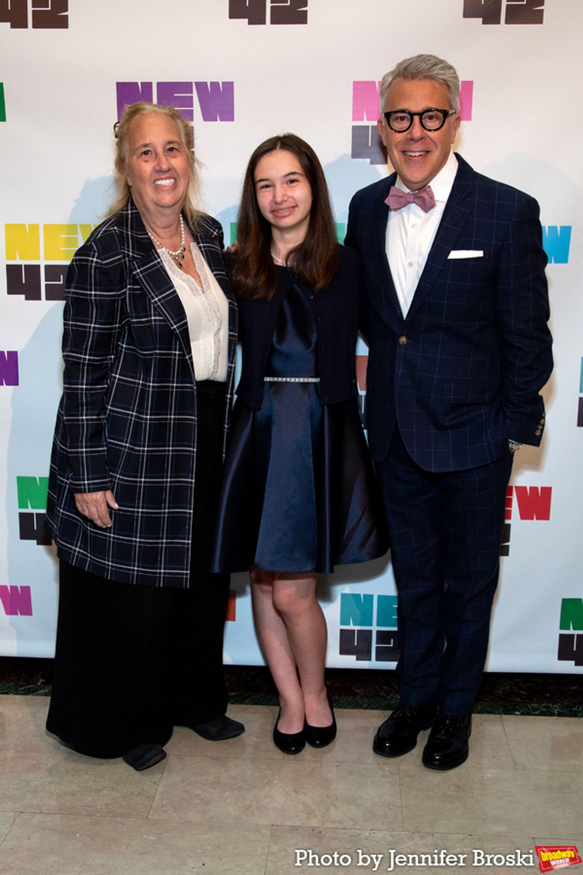 Gale Brewer, Sadie Granet-Beach, Russell Granet at 