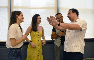 Christine Spang, Maria Isabel Bilbao, Gullermo Ivan, and Marcos Santana. Photo