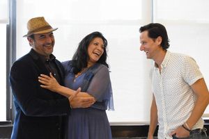 Serafin Falcon, Iliana Guibert, and Christian Barillas. @ BroadwayWorld Serafin Falcon, Iliana Guibert, and Christian Barillas. Photo