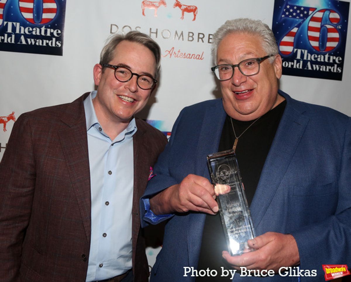 Matthew Broderick and Harvey Fierstein  at 