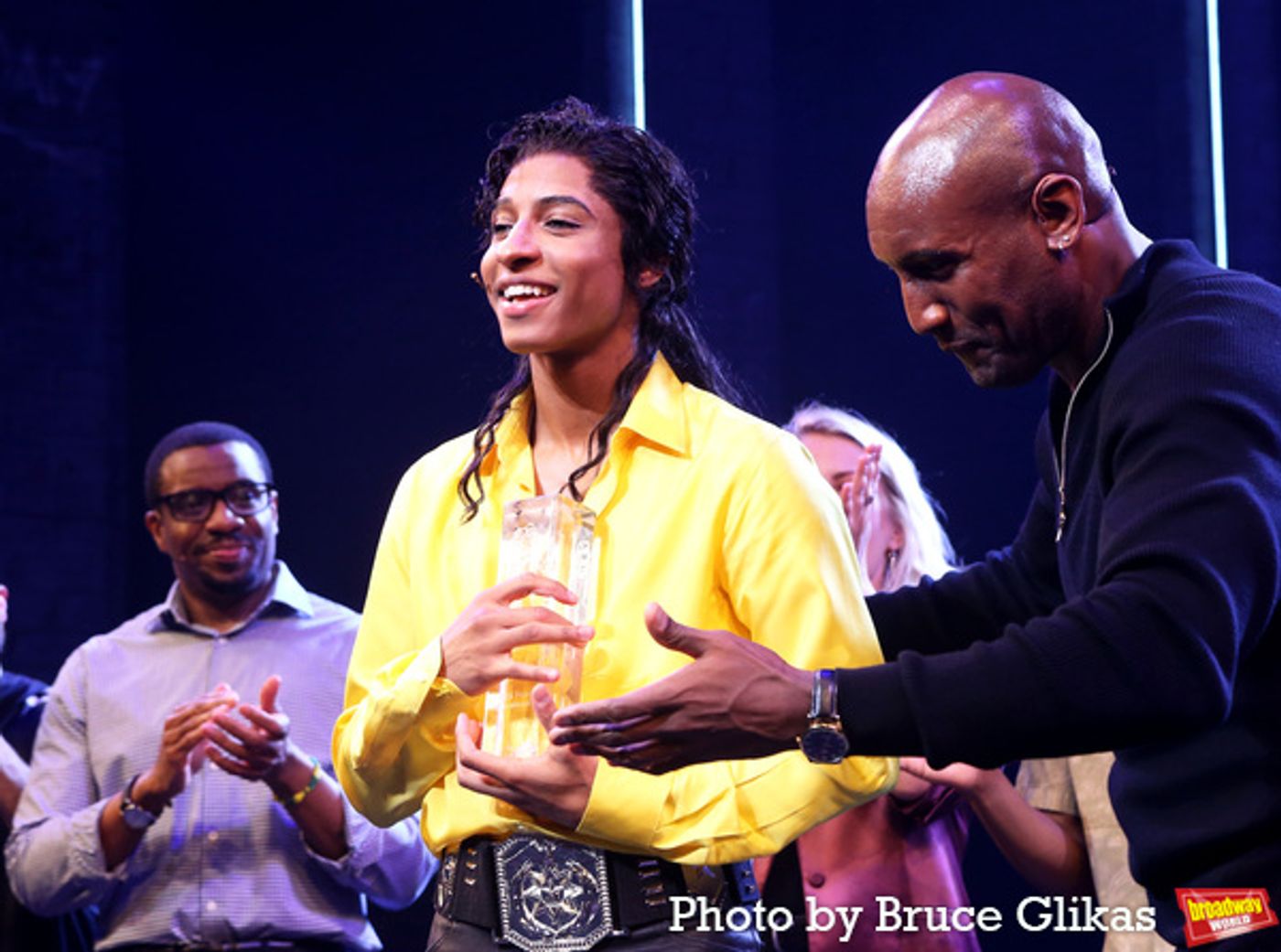 Photos: Joel Grey Presents Myles Frost His Theatre World Award Onstage at MJ THE MUSICAL  Image