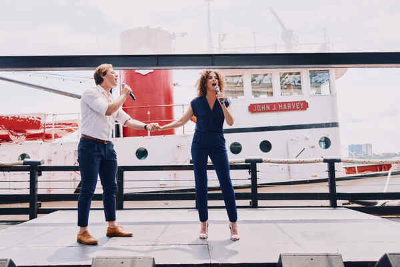 Photos: The Company of TITANIQUE Meets the Press  Image