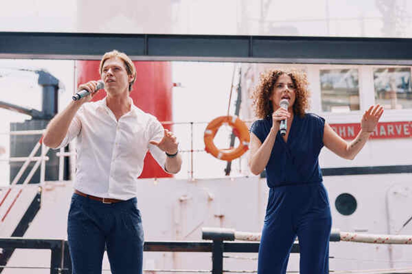 Photos: The Company of TITANIQUE Meets the Press  Image