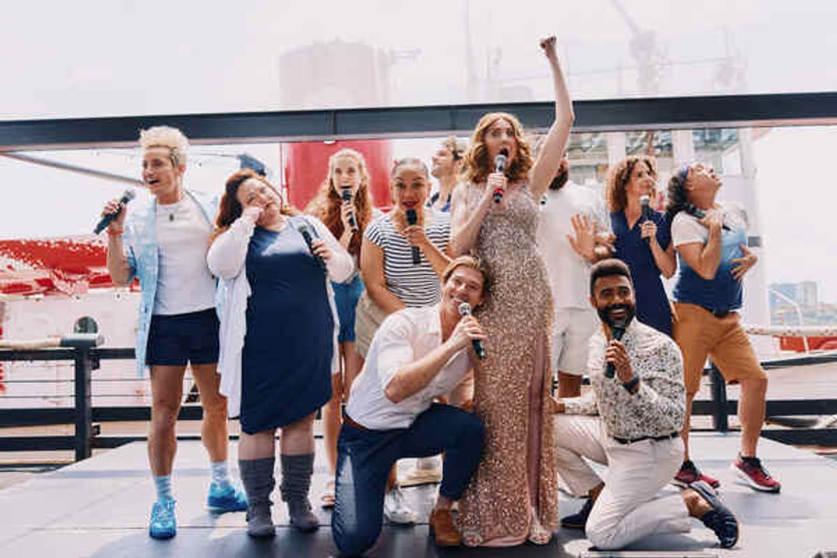 Titanique cast at Photos: The Company of TITANIQUE Meets the Press