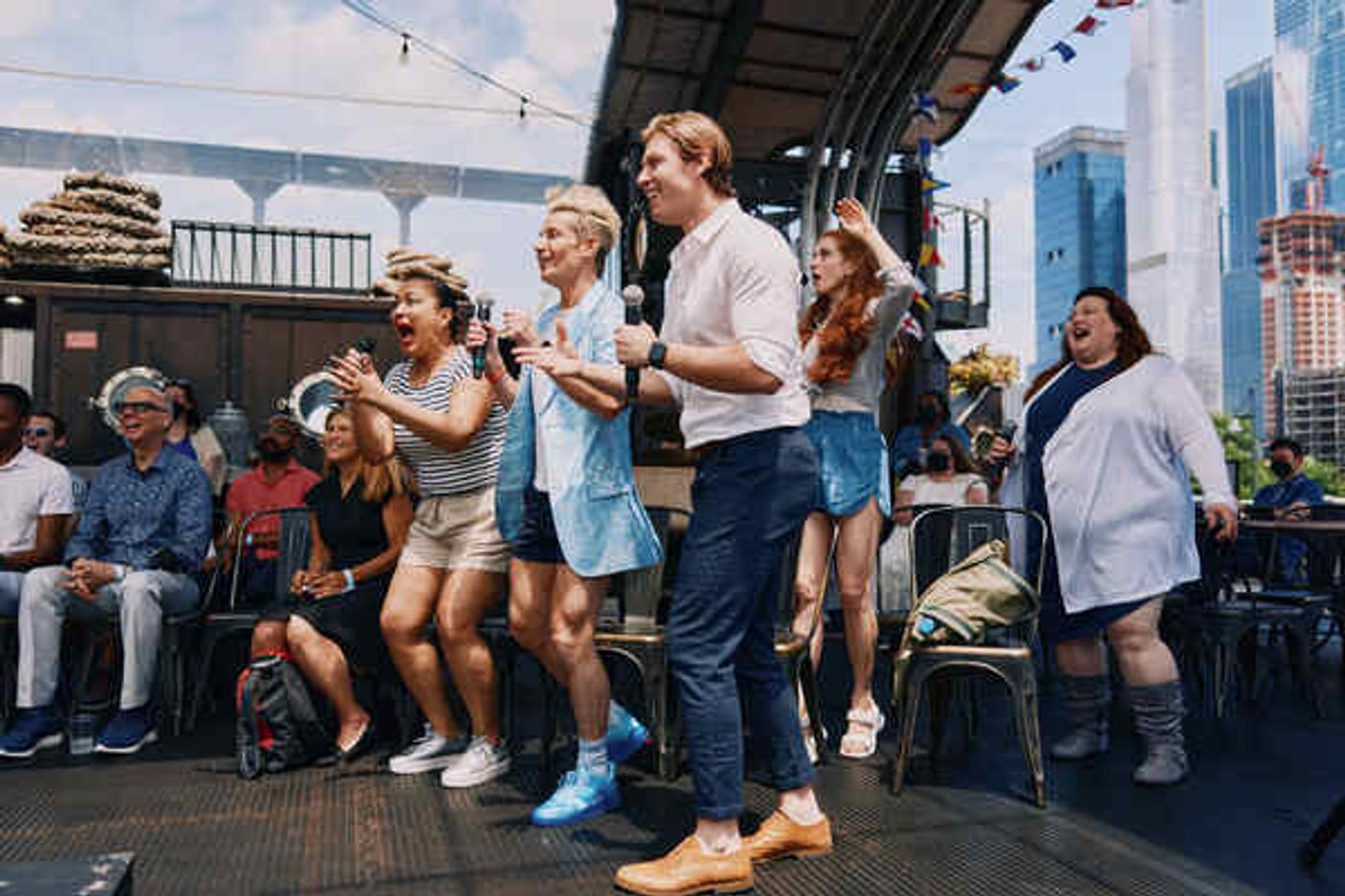 Photos: The Company of TITANIQUE Meets the Press  Image