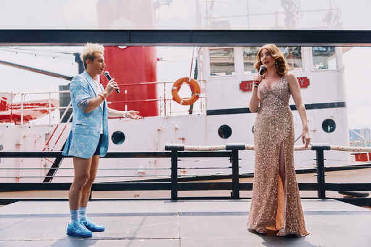 Frankie Grande and Marla Mindelle  at 