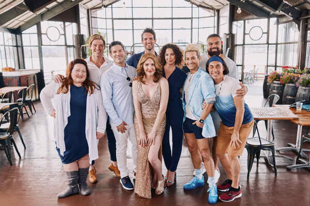 Titanique cast with director Tye Blue at 