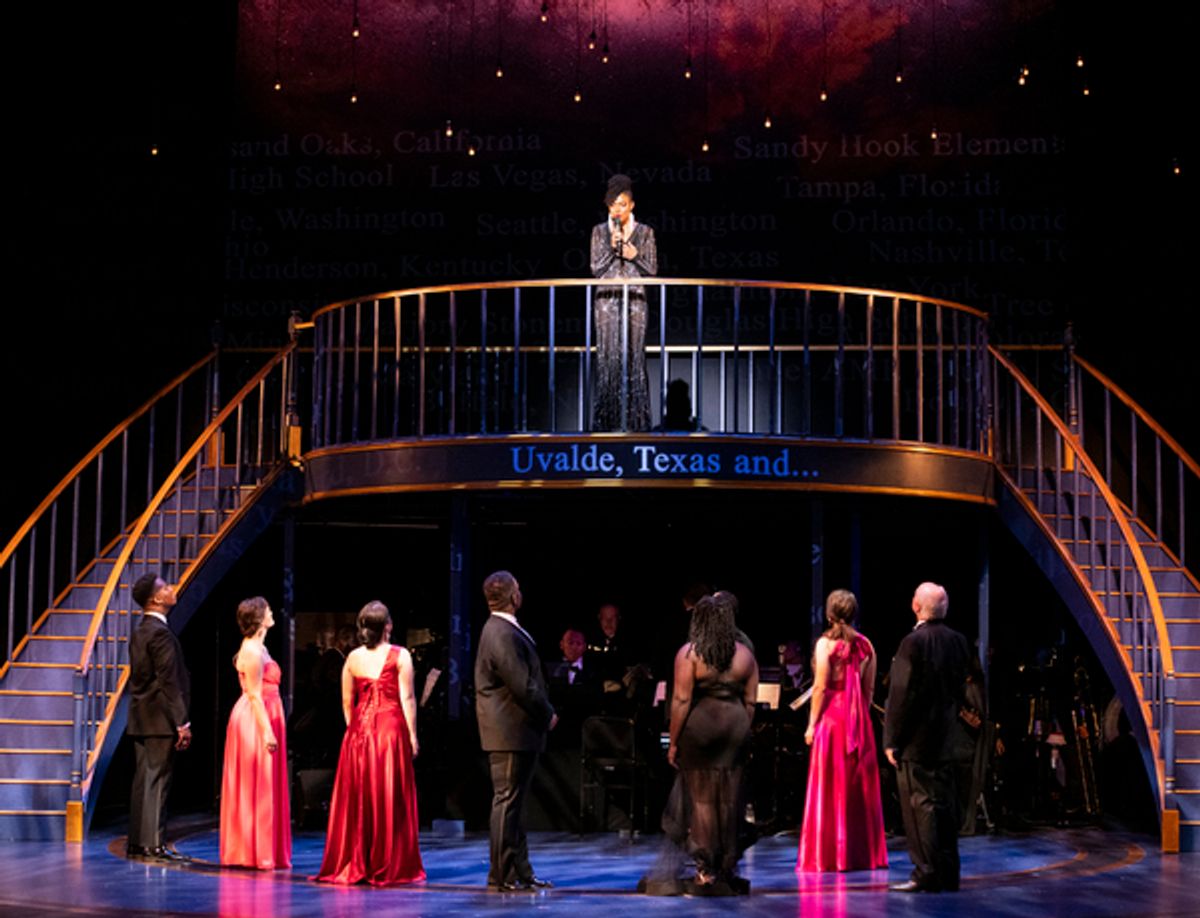 A moment of reflection on the lives lost to gun violence at the Ford’s Theatre Annual Gala at Photos: See Deborah Cox, Telly Leung, Clive Davis, Phylicia Rashad & More at Ford's Theatre Annual Gala