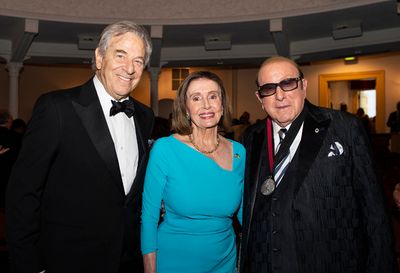 Mr. Paul Pelosi, The Honorable Nancy Pelosi and Clive Davis Photo