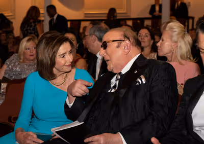Nancy Pelosi and  Clive Davis  Photo