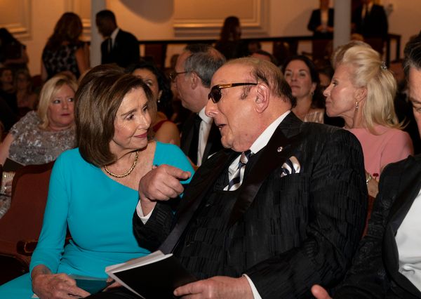 Nancy Pelosi and  Clive Davis  Photo