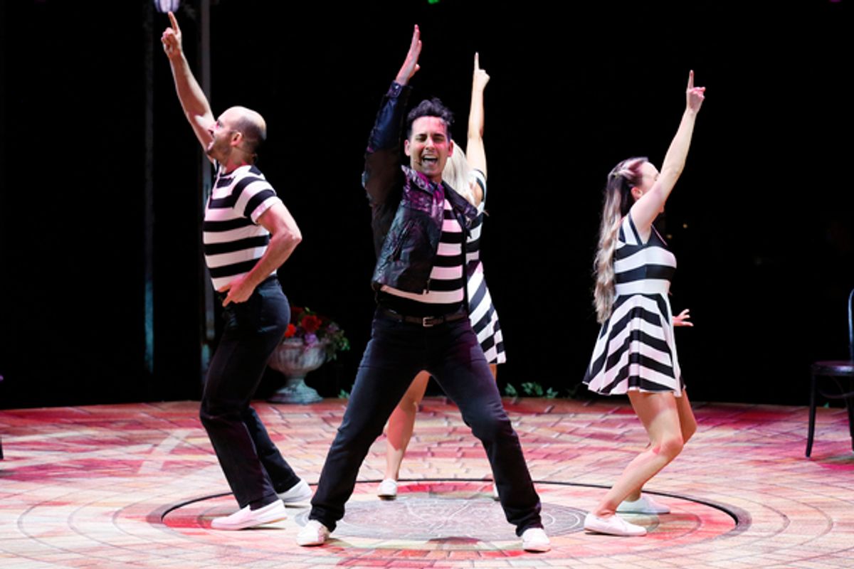 ANDRÉS ACOSTA and the cast of SMOKEY JOE’S CAFE at 