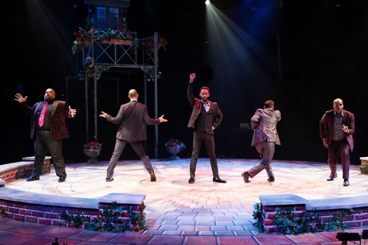 The cast of SMOKEY JOE’S CAFE at 