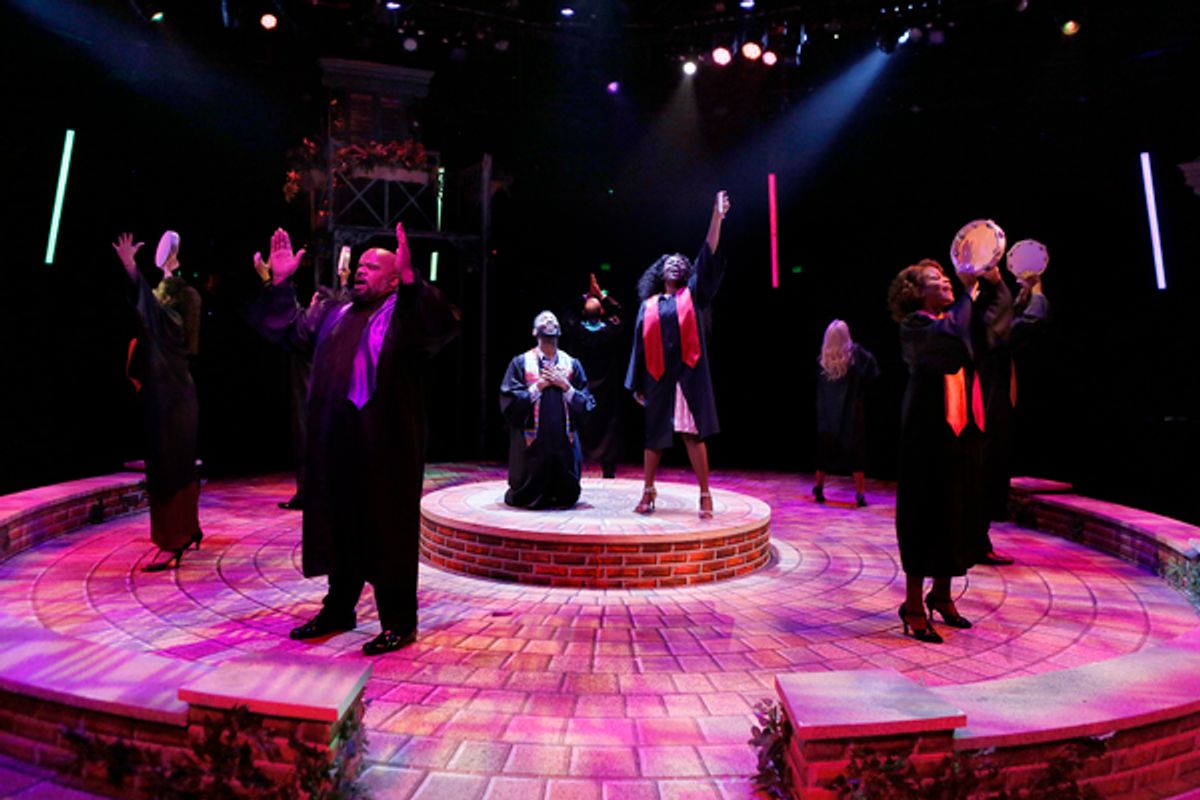 The cast of SMOKEY JOE’S CAFE  at 
