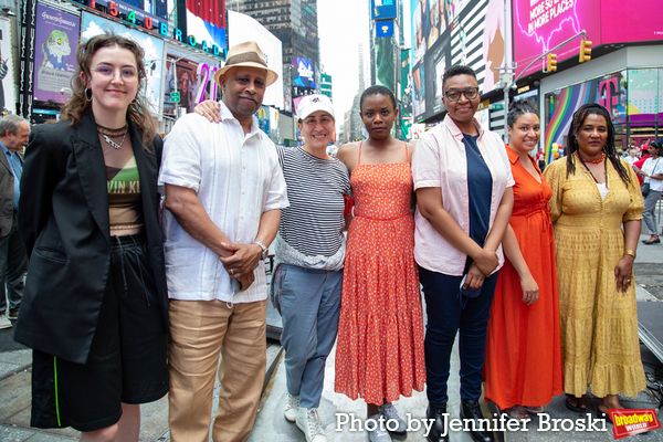 Lucy Moss, Ruben Santiago-Hudson, Jeanine Tesori, Antoinette Nwandu, Christina Anders Photo