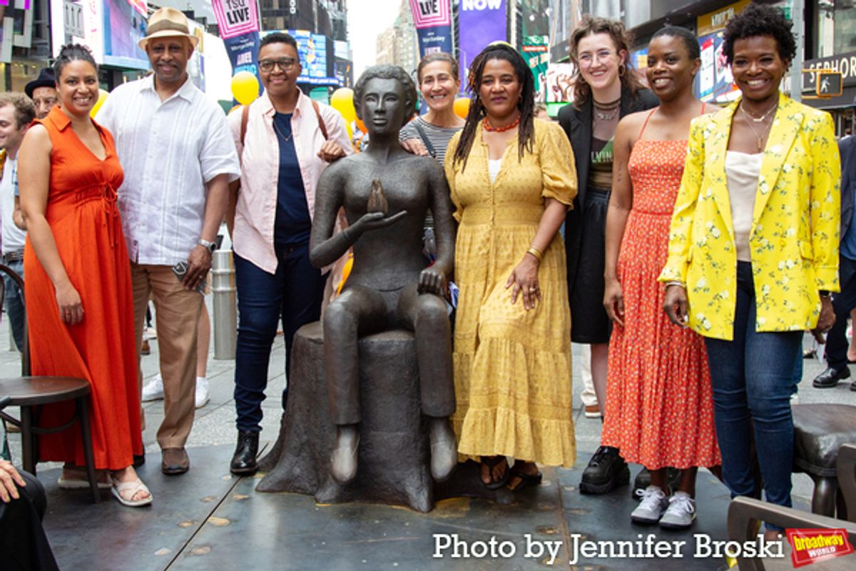 Masi Asare, Ruben Santiago-Hudson, Christina Anderson, Jeanine Tesori, Lynne Nottage, Lucy Moss, Antoinette Nwandu, LaChanze at 