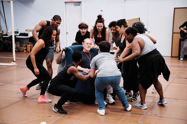 Mark Jacoby (Neil – Now) and the cast Photo
